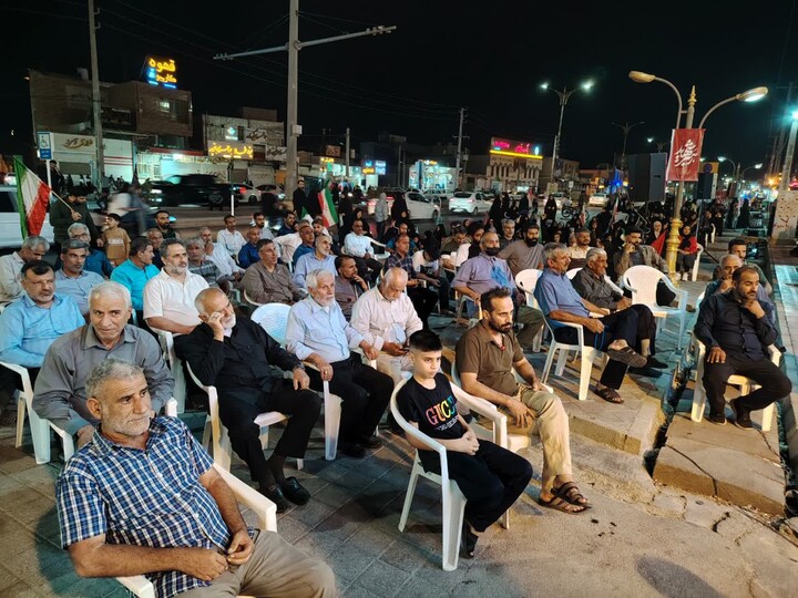 تصاویر/ سوگواری شهر عاشورائیان در سنگر خیابان
