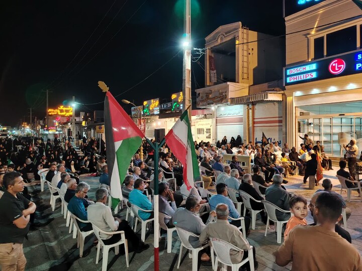 تصاویر/ سوگواری شهر عاشورائیان در سنگر خیابان