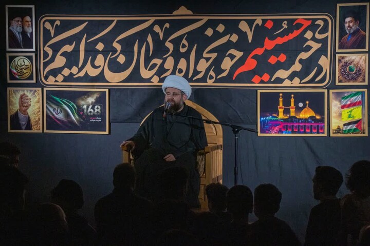 تصاویر| شب سوم مراسم عزاداری محرم رهپویان وصال