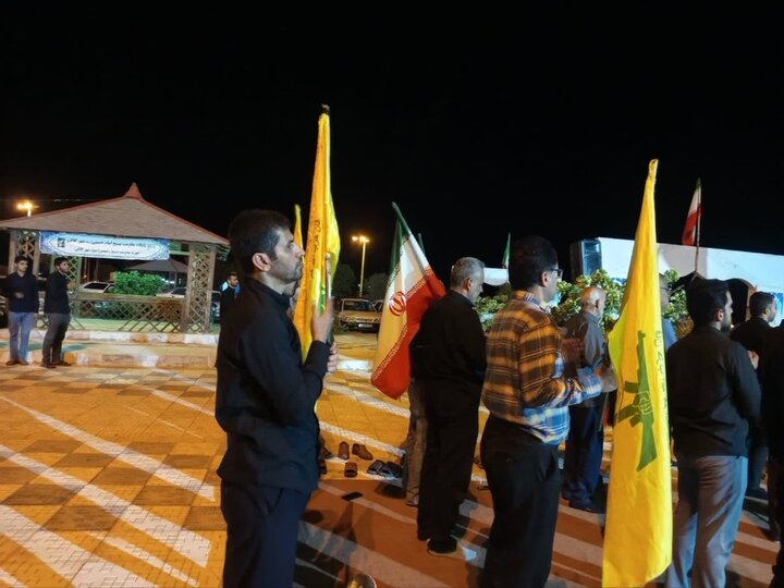 تصاویر/ صدونهمین اجتماع شبانه مردم کاکی در حمایت از نظام و رهبری