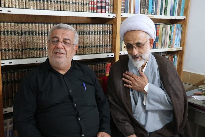تصاویر/ حضور حجت الاسلام و المسلمین محمدی لائینی در بین شهید در روستای کوهستان بهشهر