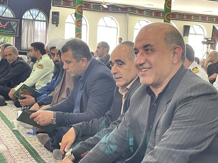 تصاویر/ حضور امام جمعه شهرستان نوشهر در بزرگداشت شهید مرتضی خزایی پول