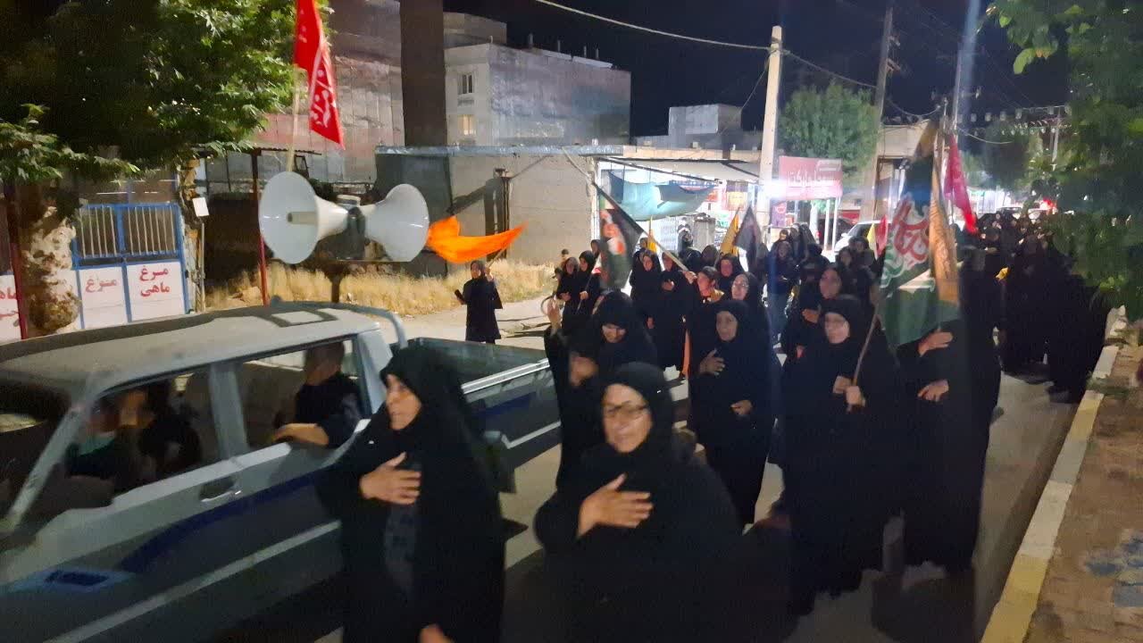 تصاویر/ شب های سوگواری و پایداری در شهرستان بدره