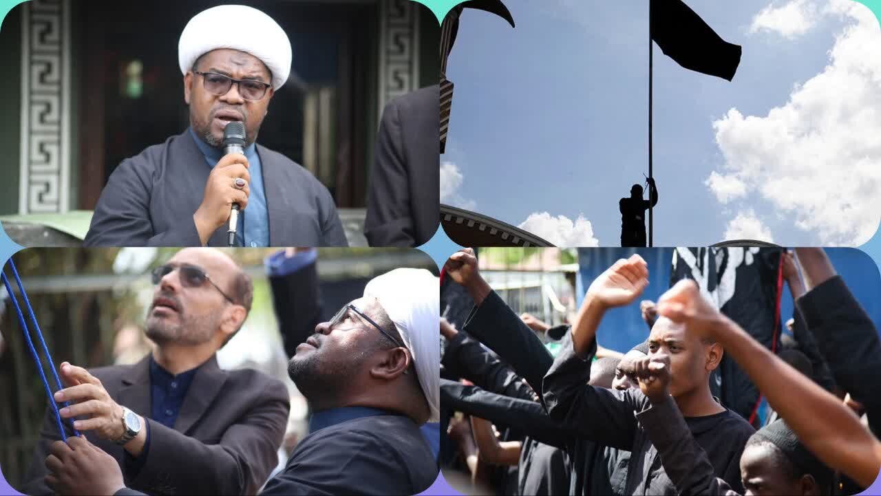 Tanzaniyanın Darüssəlam şəhərində İmam Hüseyn (ə) bayrağının ucaldılması