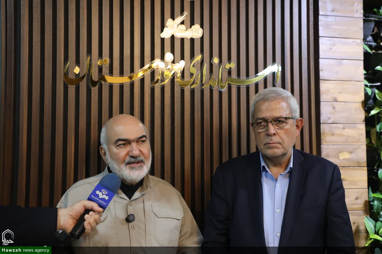 استاندار خوزستان در دیدار با محمدجلال مآب، رئیس ستاد بازسازی عتبات عالیات کشور