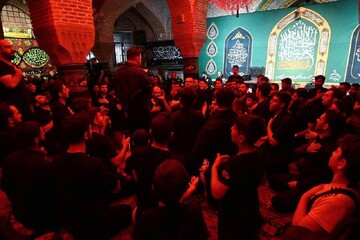 تصاویر/ مراسم سوگواری شب چهارم محرم در مسجد سردار ارومیه