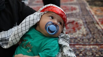 تصاویر/ مراسم شیرخوارگان حسینی در شاهین دژ