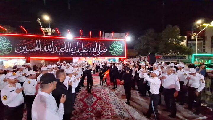تصاویر/ عزاداری عاشقان اباعبدالله(ع) در موکب شهدای انتظامی آذربایجان غربی