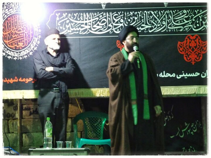 تصاویر/حضور امام جمعه شهرستان آبدانان در هیئت جانثاران