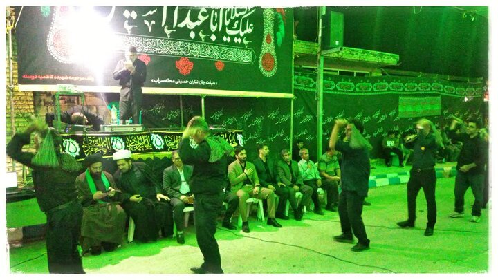تصاویر/حضور امام جمعه شهرستان آبدانان در هیئت جانثاران