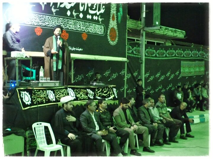 تصاویر/حضور امام جمعه شهرستان آبدانان در هیئت جانثاران