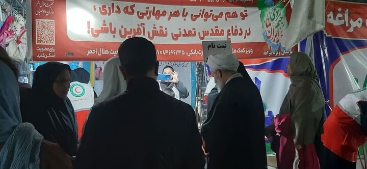 تصاویر / حضور امام جمعه مراغه در جمع خادمان مواکب مردمی مراغه