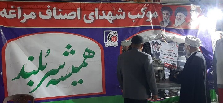 تصاویر / حضور امام جمعه مراغه در جمع خادمان مواکب مردمی مراغه