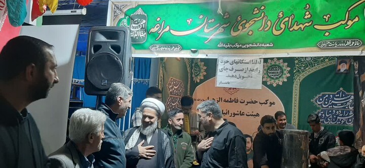 تصاویر / حضور امام جمعه مراغه در جمع خادمان مواکب مردمی مراغه