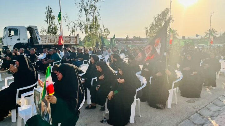تصاویر/ چهلم شهادت جهادگر بسیجی محمدامین صابرکار