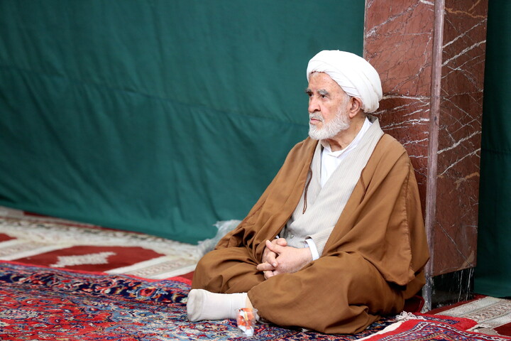 تصاویر/ مراسم عزاداری روز چهارم محرم در دفتر آیت الله العظمی مکارم شیرازی