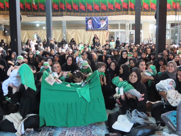 تصاویر/ مراسم شیرخوارگان حسینی در چایپاره