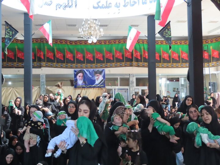 تصاویر/ مراسم شیرخوارگان حسینی در چایپاره