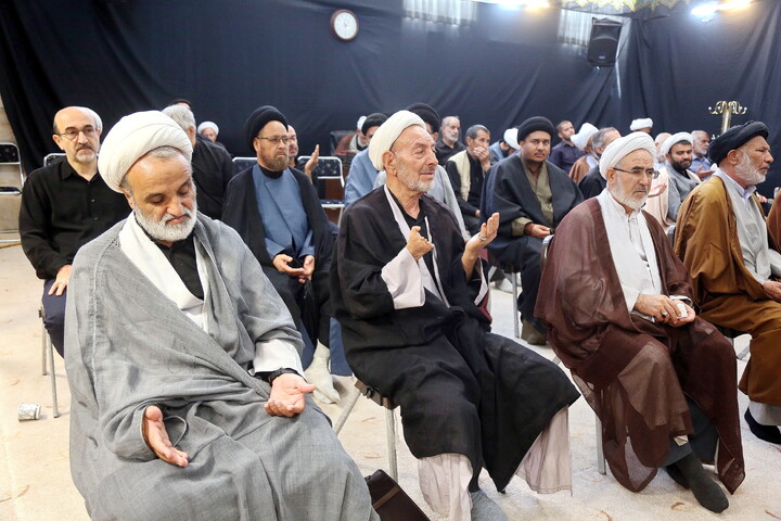 تصاویر/ مراسم عزاداری روز چهارم محرم در دفتر آیت الله العظمی نوری همدانی