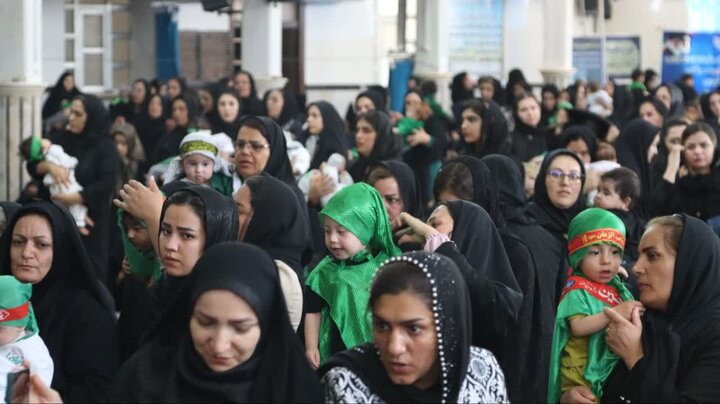 تصاویر/ مراسم شیرخوارگان حسینی در شاهین دژ