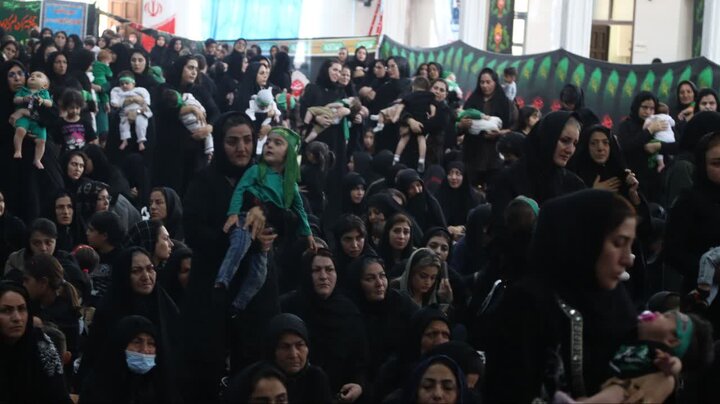 تصاویر/ مراسم شیرخوارگان حسینی در شاهین دژ