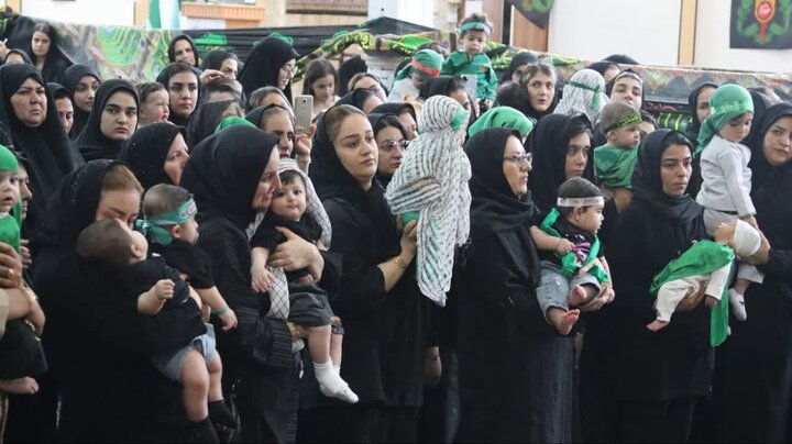 تصاویر/ مراسم شیرخوارگان حسینی در شاهین دژ