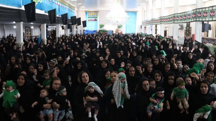 تصاویر/ مراسم شیرخوارگان حسینی در شاهین دژ