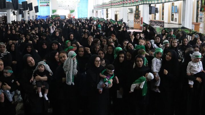 تصاویر/ مراسم شیرخوارگان حسینی در شاهین دژ