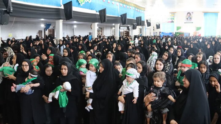 تصاویر/ مراسم شیرخوارگان حسینی در شاهین دژ