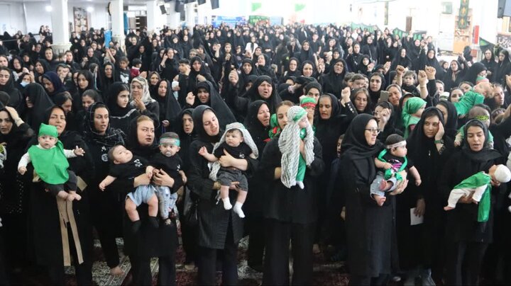 تصاویر/ مراسم شیرخوارگان حسینی در شاهین دژ