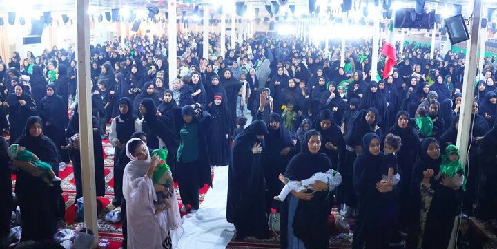 تصاویر/ همایش شیرخوارگان حسینی در جزیره قشم