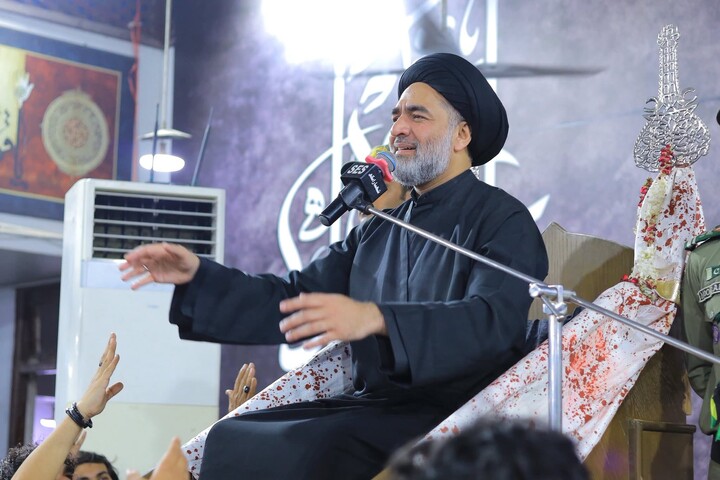 تصاویر/ مسجد و امام بارگاہ المحسن کراچی میں دوسری مجلسِ عزاء، عشقِ اہلِ بیتؑ سے سرشار عزاداروں کی بھرپور شرکت