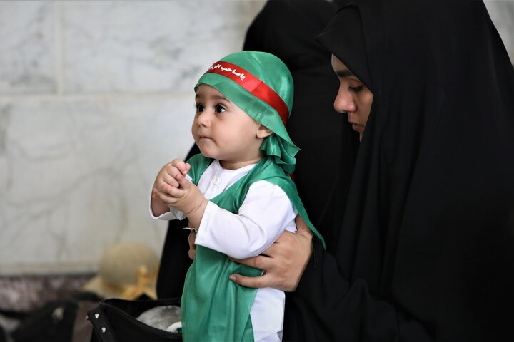 تصاویر/ همایش بزرگ شیرخوارگان حسینی(ع)در امامزادگان ابراهیم و محمد(ع)قم