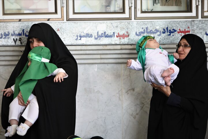 تصاویر/ همایش بزرگ شیرخوارگان حسینی(ع)در امامزادگان ابراهیم و محمد(ع)قم