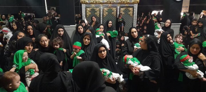 تصاویر/ همایش بزرگ شیرخوارگان حسینی در ورامین/نمایش عشق و دلدادگی بانوان و نوزادان ورامینی