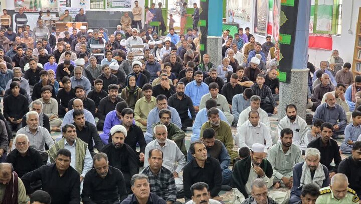 تصاویر/ اقامه نمازجمعه شهر ریگان