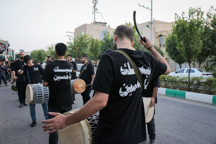 تصاویر/ قافله عزای ورود کاروان نمادین امام حسین علیه السلام به کربلا