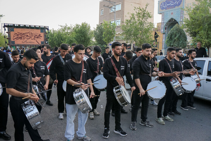 تصاویر/ قافله عزای ورود کاروان نمادین امام حسین علیه السلام به کربلا