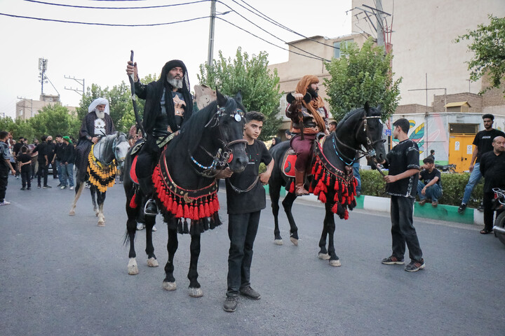 تصاویر/ قافله عزای ورود کاروان نمادین امام حسین علیه السلام به کربلا