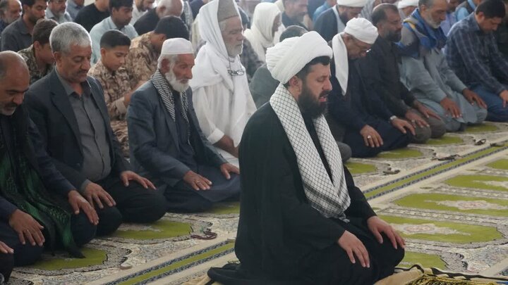 تصاویر/ آیین عبادی سیاسی نماز جمعه شهرستان زهک