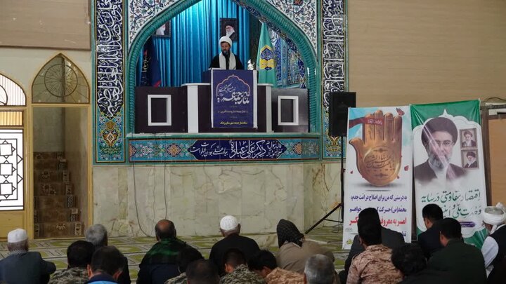 تصاویر/ آیین عبادی سیاسی نماز جمعه شهرستان زهک