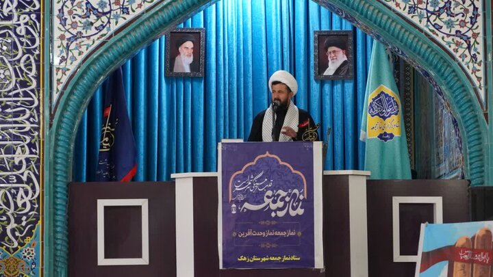 تصاویر/ آیین عبادی سیاسی نماز جمعه شهرستان زهک