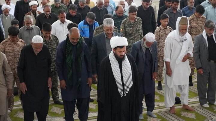 تصاویر/ آیین عبادی سیاسی نماز جمعه شهرستان زهک