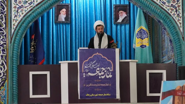 تصاویر/ آیین عبادی سیاسی نماز جمعه شهرستان زهک