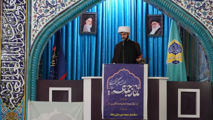 تصاویر/ آیین عبادی سیاسی نماز جمعه شهرستان زهک