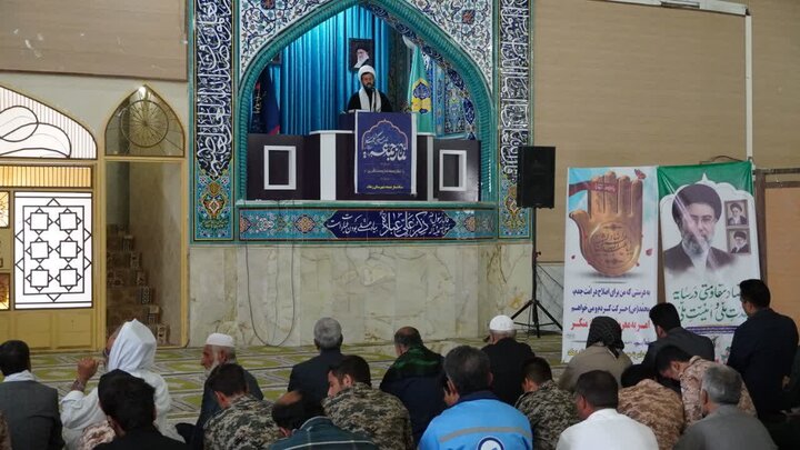 تصاویر/ آیین عبادی سیاسی نماز جمعه شهرستان زهک