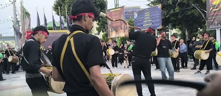 تصاویر/ استقبال از دمام زنان شهرستان بابل در بقعه متبرکه امامزاده ابراهیم (ع) آمل