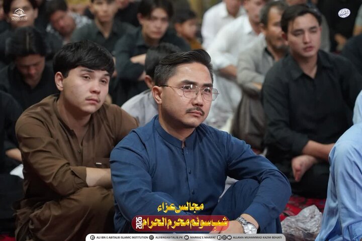 کوئٹہ؛ مدرسہ علمیہ علی ابن ابی طالب (ع) میں عشرہ محرم 1448ھ کی شب سوم کی مجلس عزا