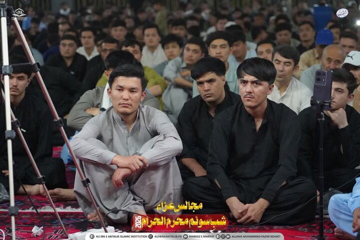 کوئٹہ؛ مدرسہ علمیہ علی ابن ابی طالب (ع) میں عشرہ محرم 1448ھ کی شب سوم کی مجلس عزا