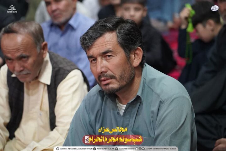 کوئٹہ؛ مدرسہ علمیہ علی ابن ابی طالب (ع) میں عشرہ محرم 1448ھ کی شب سوم کی مجلس عزا
